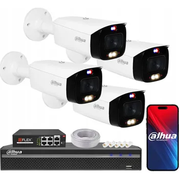 Bezpečnostní kamera Sada monitoringu DAHUA 4x IP kamera 8 Mpx IPC-HDW3849H-AS-PV-S5 TiOC PoE