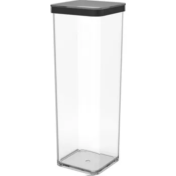 Dóza na potraviny Průhledný Nádoba na potraviny Rotho Loft 2l s černým okrajem