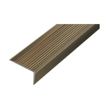 Stavební profil AC AP10 schod. lišta samolep. B, hliník elox bronz, v: 20 mm, š: 40 mm, d: 2,7 m