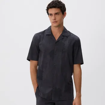 Pánská košile Reserved - Košile regular fit s&nbsp;vysokým podílem bavlny - tmavě šedá - 834FS-90X - 834FS-90X-M