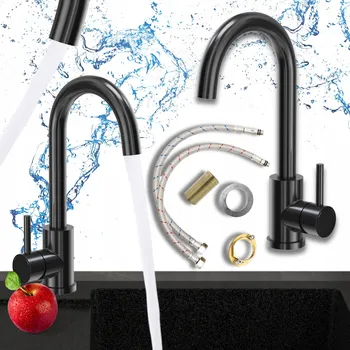 Vodovodní baterie Stojánková kuchyňská baterie Sink Quality KATIE černá