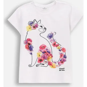 Dívčí tričko Dívčí tričko bílé s krátkým rukávem 092 Coccodrillo WC5