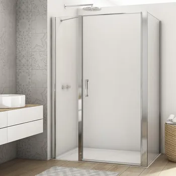 Ronal DIVERA D22T31+D22F1 sprchový kout obdélníkový 120x80 cm Profil: Aluchrom, Sklo: Hladké čiré, Rozměr: 120x80 cm