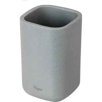 Držák na kartáček Kelímek na kartáčky ZENSE VIGAR (Barva-šedá )