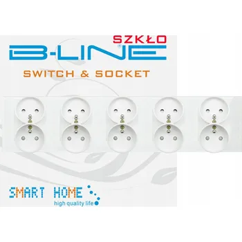 Elektrická zásuvka Bílá nástěnná Elektrická Zásuvka B-line