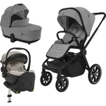 ZOPA Set kočárek Move Cross 5 + hluboká korba Move XL 5 + autosedačka XM+ báze - Shade Grey