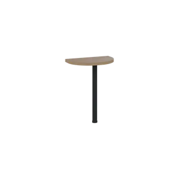 Stolová podnož MHJD - 60 přístavba jednací, kovová podnož černá, síla desky 36 mm, široká 600 mm, dub bardolino