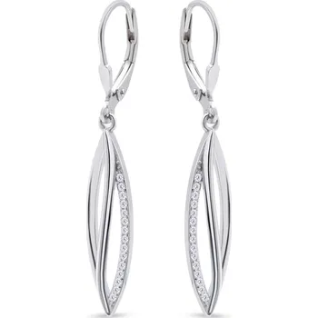 Náušnice Biju 3625 Stříbrné visací náušnice