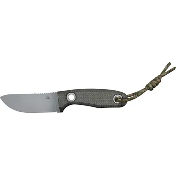 Pracovní nůž FOX Viator, pevný nůž s pouzdrem, micarta zelená BF-731 D2 MG