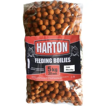 Návnadová surovina Krmné Boilies Harton 20mm / 5kg příchuť Chilli Meruňka