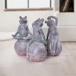 Weltbild Dekorace Žabí trio, sada 3 ks 494654