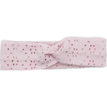 Čelenka Dětská překřížená čelenka růžová 0-6m