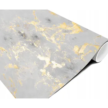 PVC Podlahová Krytina Gumolit na míru Mramor Zlatá Šedá