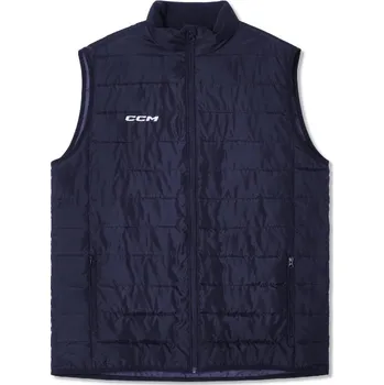 Vesta CCM Team Quilted Vest SR, tmavě modrá, Senior, M CCM