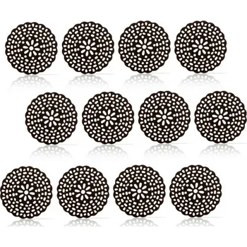 Čokoláda DOBLA Čokoládová dekorace Krajkové kolečko tmavé Množství v balení: 12 ks