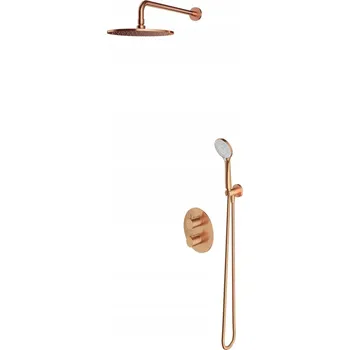 Sprchový set Omnires Y sprchový set pod omítku termostatický měď kartáčovaná
