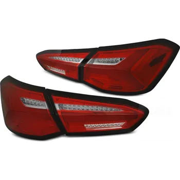 Zadní světlomet TUNING-TEC Zadní světla Ford Focus IV 18-21 hatchback - červená/bílá LED SEQ