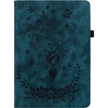 Pouzdro na tablet VSECHNONAMOBIL 110392 ART FLOWERS Zaklápěcí pouzdro pro Huawei MediaPad M5 Lite 10" modré