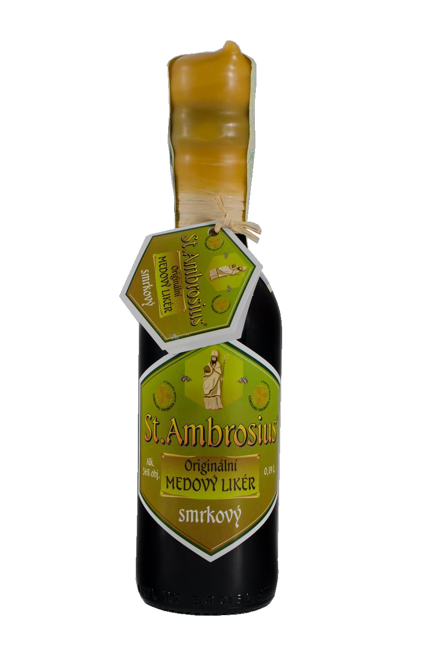 St. Ambrosius Medový likér smrkový 0,19 L 36%