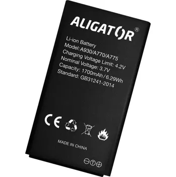 Baterie pro mobilní telefon Baterie ALIGATOR A930/A770/A775, Li-Ion 1700 mAh, originální