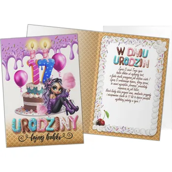 Přání ke jmeninám, narozeninám 15,5 x 22 cm