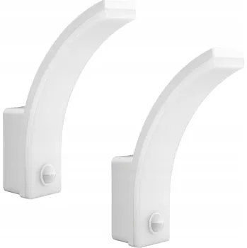 Nástěnné svítidlo 2x LED zahradní nástěnné svítidlo s pohybovým a soumrakovým senzorem IP65 bílé