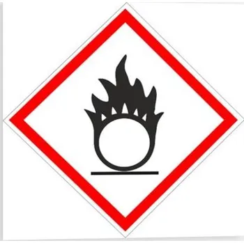 Značení Traiva s.r.o. OXIDUJÍCÍ - Symbol CLP (GHS) 03 Verze: Samolepka 105 x 105 mm tl. 0.1 mm - Kód: 04551