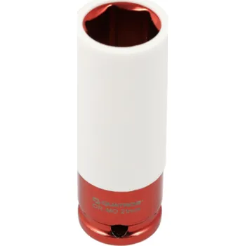 Nástrčná hlavice pro rázové utahováky, 1/2", 21 mm, s krytkou na ALU - QUATROS QS90821