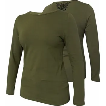 Dámské tričko Dámské tričko, dlouhý rukáv KOLIBA 801 tm.khaki S