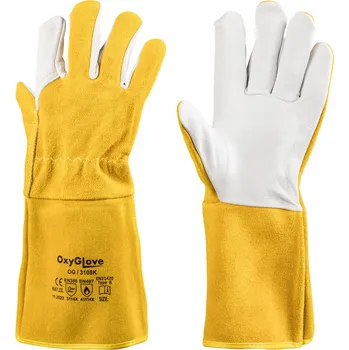 Pracovní rukavice Rukavice Oxyline Svářečské rukavice, kozí a hovězí kůže, velikost 9 - L, 1 pár