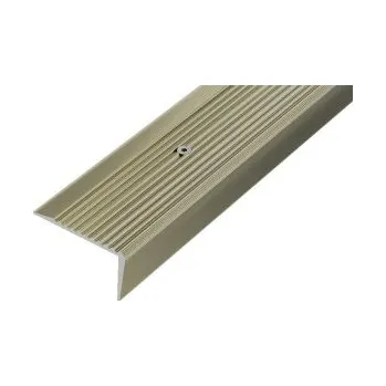 ukončovací lišta ACARA PRAHA s.r.o. AC AP10 schod. lišta vrtaná B, hliník elox titan, v: 20 mm, š: 40 mm, d: 2,7 m