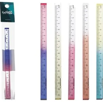 Pravítko 15cm 3D barevné