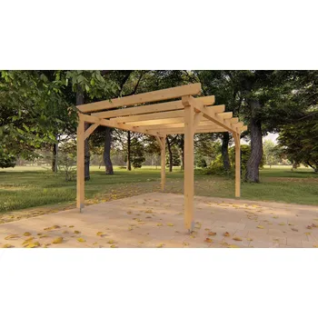 Pergola Pergola 2 s pultovou střechou 4,5x3,4 m-SLEVA 10%