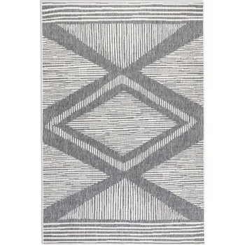 Koberec Kusový koberec oboustranný Gemini 106013 Silver z kolekce Elle – na ven i na doma 80x150 cm