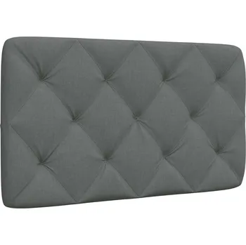 vidaXL Polštář na čelo postele 80 cm textil [4019191] Barva: Tmavě šedá