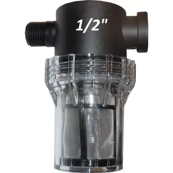Ochranný vodní filtr Vodní filtr, hustota filtru 80mesh, připojení 1x vnější závit 1/2", 1x vnitřní závit 1/2"
