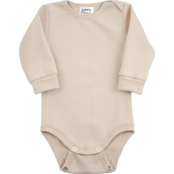 Kojenecké oblečení LITTLE THINGS rostoucí body s dlouhým rukávem béžová vel. 9-12 kg