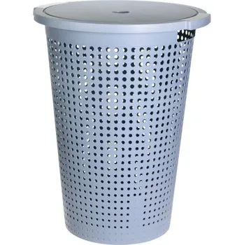 Koš na prádlo EXCELLENT HOUSEWARE Koš na prádlo s víkem 35 l 40 x 52 cm modrý KO-Y54231170modr