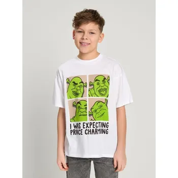 Sinsay - Tričko s krátkým rukávem Shrek - bílá - 799DM-00X - 799DM-00X-158