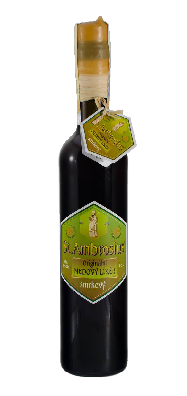 St. Ambrosius Medový likér smrkový 0,5 L 36%