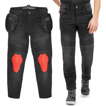 Moto bunda Džíny motocyklové kalhoty SHIMA ZENITH BLACK Monolayer+ pánské ZDARMA