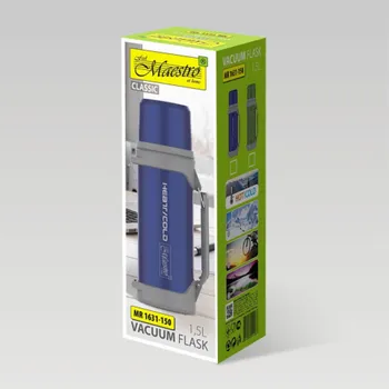 Termoska Maestro MR-1631 vakuová čutora 1,5 l Modrá, Šedá