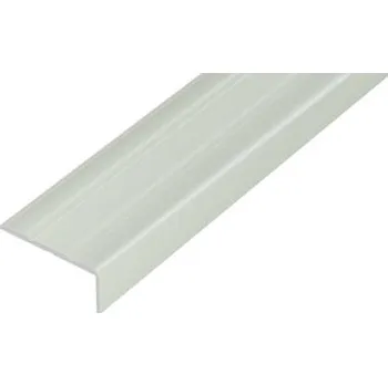 Stavební profil ACARA AP5 schodová lišta samolepící, hliník + fólie bílá popelavá, 10 mm, 0,9 m AAHAF B252610-SK/0,9