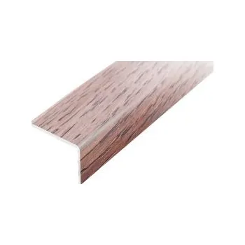 ACARA PRAHA s.r.o. AC AP2 schod. lišta samolep. A, hliník+dýha lak. dub šedý, v: 10 mm, š: 25 mm, d: 2,7 m