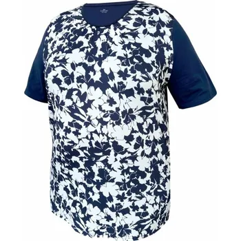 Dámské tričko Dámské tričko, krátký rukáv KIBIKA 881 tm.modrá/tisk 5XL