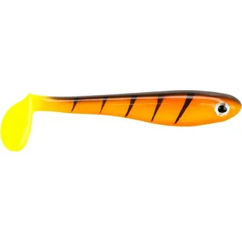Rybářský háček 4ks - Gumová Nástraha Berkley Hollow Belly 10cm Hot Yellow Perch