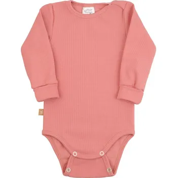 Kojenecký body LITTLE THINGS rostoucí body s dlouhým rukávem růžová vel. 6-9 kg
