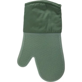 Chňapka EH Excellent Houseware Kuchyňská chňapka vyrobená ze silikonu a bavlny, zelená