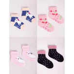 Dětské celofroté ponožky s ABS dívčí SKF0005G 31-34 Mix barev