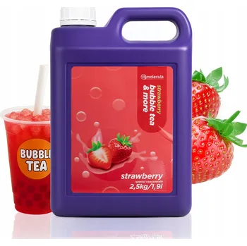 Bubble tea Koncentrát sirupu Molecula pro Bubble Tea jahodový 2500 ml